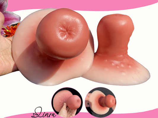 LINRA Huge Silicone Nipple Prosthetic A Pair,2 Colors