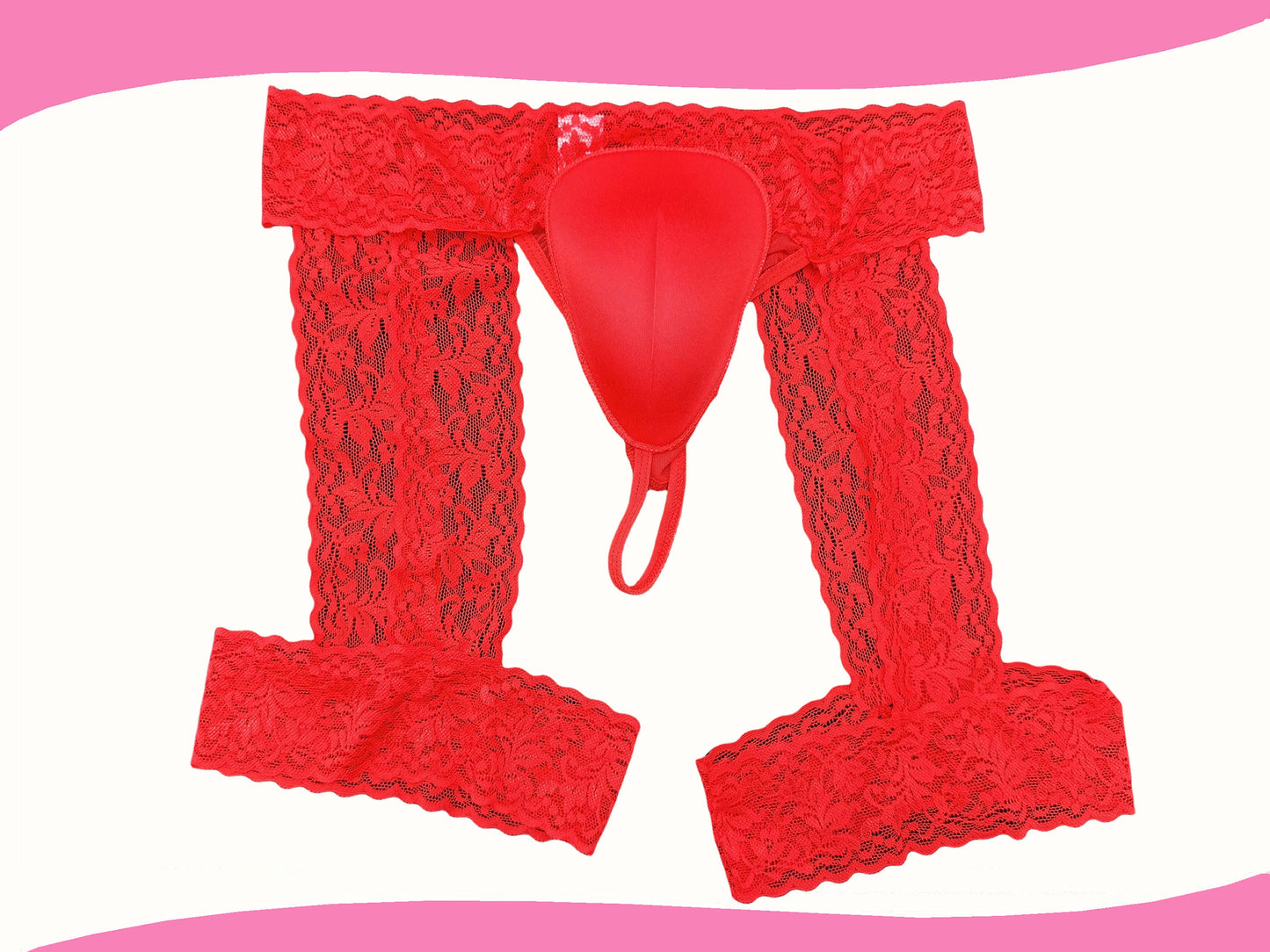 LINRA Camel Toe Thong Hiding Gaff Panty Sexy Lace for Transgender Drag Queens & Cosplay Male To Female Cross-Dressing